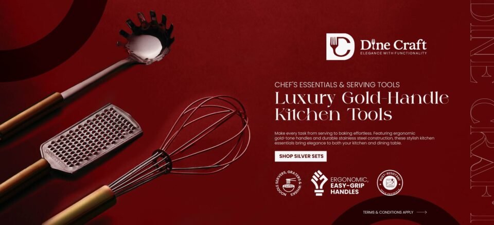 DineCraft Chef Kitchen Tools and Accessories - High Quality Culinary Utensils
